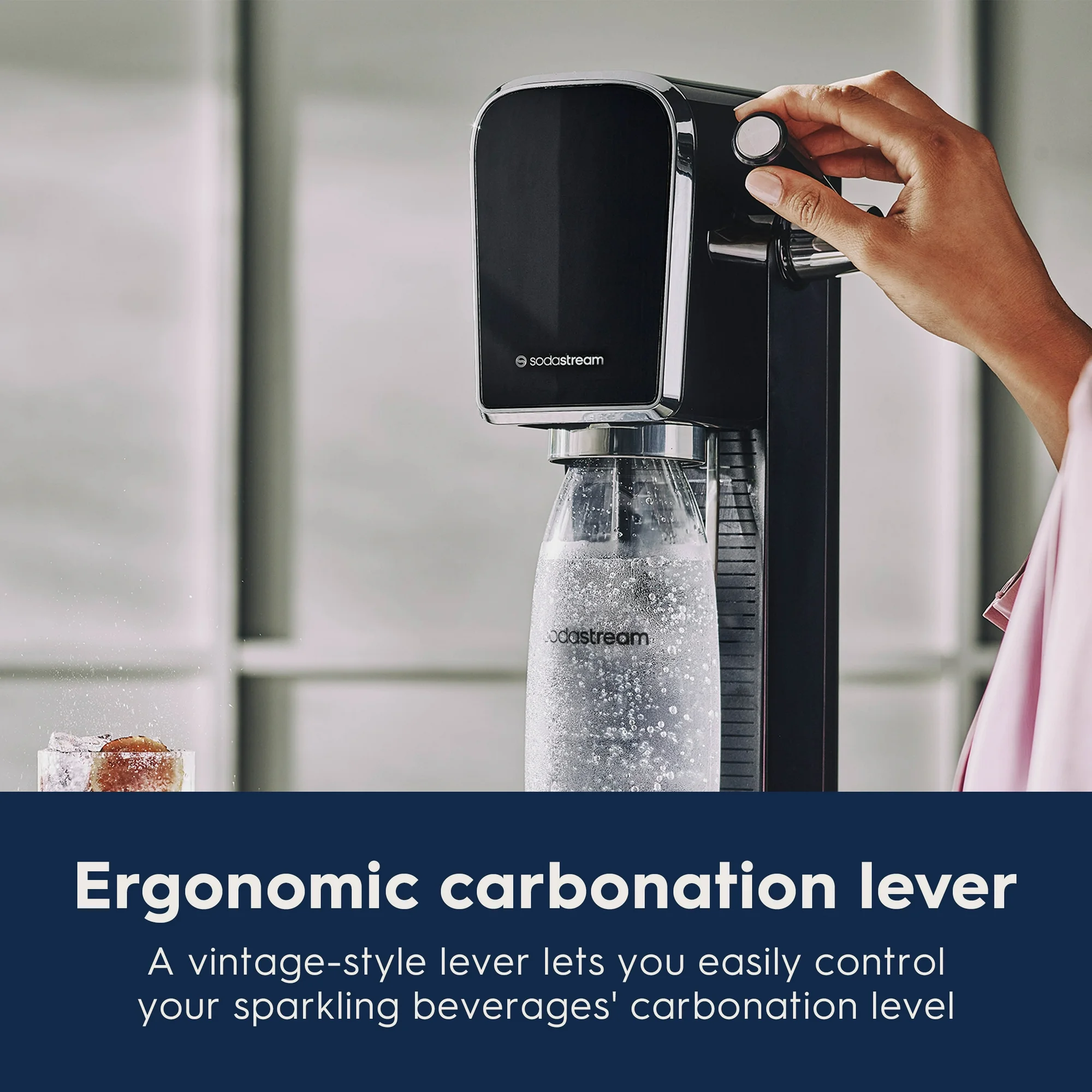 Sodastream Art (Black) Sparkling Water Maker with CO2 and