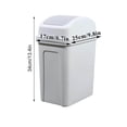 thumbnail image 2 of Poubelle de Cuisine, Couvercle Basculant en Plastique, Étanche, Rangement Polyvalent, 2 of 8