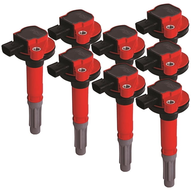 MSD Ignition Bobine d'Allumage 82488 Blaster; 8 Pack Bobine sur Prise; Rouge et Noir
