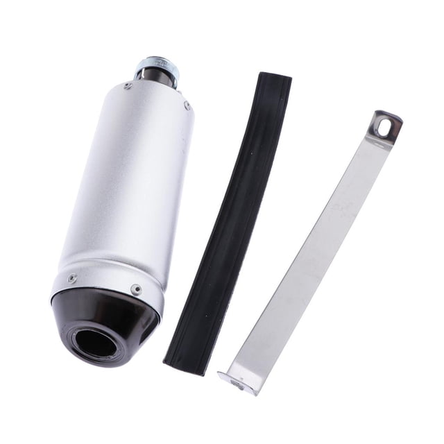 Motorcycle Slip on Exhaust - Universal 28mm Inlet Exhaust Pipe Tailpipe for 50cc 70cc 110cc 125cc ATV