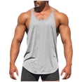 thumbnail image 1 of Lmnyox Men's Workout Tank Tops Cotton Sleeveless Stretchy Training Muscle Tee Quick Dry Athletic Shirts, 1 of 5