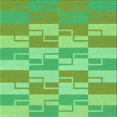 thumbnail image 1 of Ahgly Company Tapis d'Intérieur Lavable en Machine Carré Vert, 4 Pieds Carré, 1 of 7