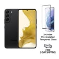 thumbnail image 1 of Refurbished Samsung Galaxy S22 5G S901U (Fully Unlocked) 128GB Phantom Black with Screen Protector, 1 of 4