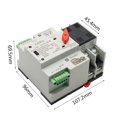 thumbnail image 4 of Riwcyla Compact Automatic Transfer Switch Electrical Selector Switches Dual Power Switch Solar Power Rail Type Household Power Transfer Switch, 4 of 6