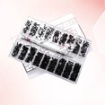 thumbnail image 4 of 18 Sortes Miniatures Petite Machine à Vis Cahier Lunettes Petite Boîte à Vis Ensemble Tête Ronde à Rebord Couvert Tête Plate Vis (Noir), 4 of 7