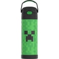 thumbnail image 4 of Thermos Kids Stainless Steel Vacuum Insulated Funtainer Water Bottle with Spout Lid, 470 ml, Minecraft, 4 of 6