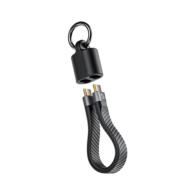 USB C Keychain Data Cable 10/20/40Gbps 60/100/240W Fast Charging Cable 4K Video Transfer Gold Plate Connectors