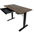 thumbnail image 1 of LJ 47” Electric Height Adjustable Sit-Stand Computer Desk - Wood, 1 of 5