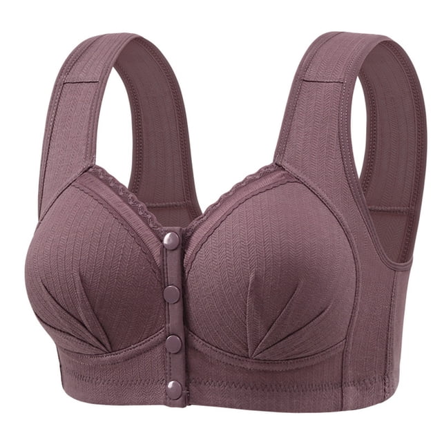 Wancir Bras for Women 2025 New Woman's Solid Color Thin Style Ventilate Large Size Bra without Steel Rim
