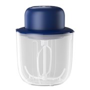 2021 New Private Mold Wireless USB Rechargeable 1000ml Stand Mixer with 4-Axis Stirring Head - Hands-Free, Low-Noise Electric Egg Beater for Cream, Chocolate Sauce & Desserts - Blue Kitchen Baking
