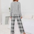 thumbnail image 5 of LSLJS Ensembles de Pyjama pour Femmes Mode Décontractée Manches Longues Confortable Ensemble à Carreaux Chandail Hauts Blouse Cadeaux pour Hommes, 5 of 5