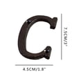 thumbnail image 2 of weibbin Creative Alloy House Wrought Iron Number with Wrought Iron Nails Pattern, Black Address Number Sign for Outside, Rustic Mailbox Number for Yard and House, 2 of 2