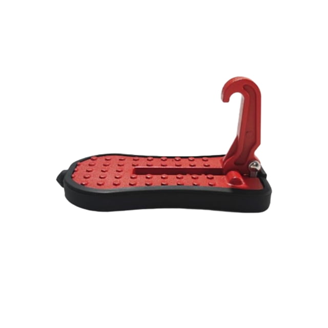 Car Pedal Wear-resistant Roof Rack Step Strong Rustproof Latch Hook Bearing Capacity Safety Hammer Anti-skidding Doorsteps Most Modern Vehicles Red