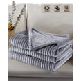 thumbnail image 4 of SUNNY HEAT Heated Electric Blanket Soft Flannel Twin Size 62" x 84", Fast HEAT, 10 Heating Settings & 12 Hours Auto Shut-Off, Grey, 4 of 8