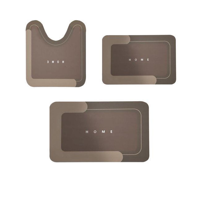 Wzzjkit 3PC Bathroom Rugs, Soft Comfortable Bath Mats for Bathroom, Non-Slip Machine Washable Bathroom Mats, Thick Dry Quickly Absorbent Water Bath Mat