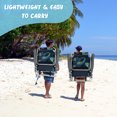 thumbnail image 4 of Gymax Ensemble de Camping 3 Pcs 2 Pcs Chaises de Plage Pliantes Légères et Table d'Appoint Portable en Aluminium avec Dossier Réglable à 5 Niveaux Extérieur, 4 of 10