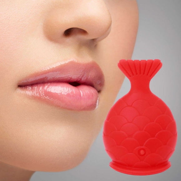 EGNMCR Lip Plumper Device Fish Shape Lips Enhancer Fish Lip Mouth Beauty Enhancer Device Fish Shape Fuller Thicker Mouth Fastly Lip Pumps Silicones Filler Plumper lip enhancer