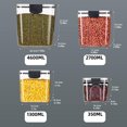 thumbnail image 3 of EIGTHTAIL Food Storage Containers Clearance! Plastic Food Storage Containers with Lids Small Airtight Containers Square School Lunch Containers for Children Leftover Food Containers Clear, 3 of 9