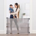 thumbnail image 1 of Regalo Retractable Baby Gate, 50” Wall-Mounted Mesh Safety Gate for Doorways & Stairs, Adjustable, Locking Indicator, Hardware Included, 1 of 9