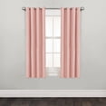 thumbnail image 1 of Mainstays Faux Silk Light-Filtering Grommet Window Curtain Panel, 54" x 63", Peach, 1 Panel, 1 of 7