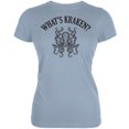 thumbnail image 1 of What's Kraken? Light Blue Juniors Soft T-Shirt, 1 of 1
