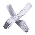 thumbnail image 1 of Birdeem Gants Longs en Satin pour Femmes Opera Mariage Soirée Nuptiale Fête Bal, 1 of 1