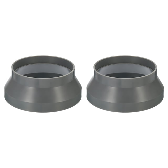 Unique Bargains 8' to 6' Duct Reducer Connector Ventilation Tube Increaser Adapter Grey 2 Pack