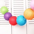 thumbnail image 1 of Colorful Paper Lantern Mid-Autumn Red Paper Lantern Handmade DIY Round Lantern Mall Decoration Supplies, 1 of 4