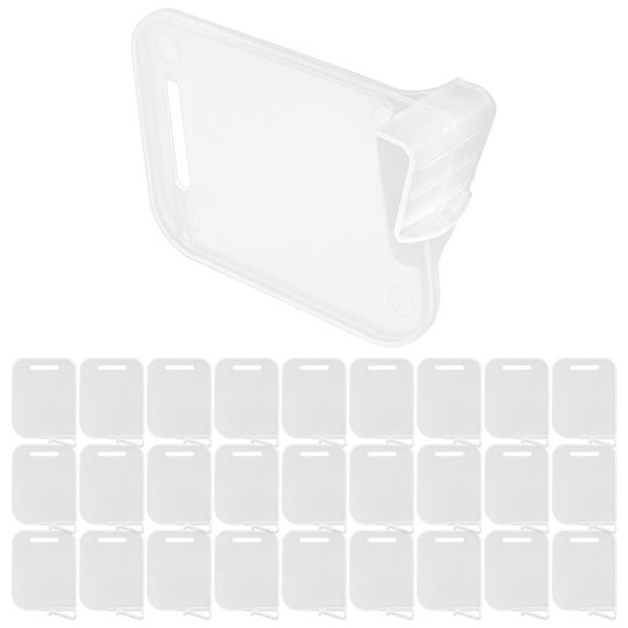Shisuyan 40 Pcs Séparateurs en Plastique pour la Maison Séparateurs Pratiques pour Congélateur Séparateurs Transparents pour Réfrigérateur