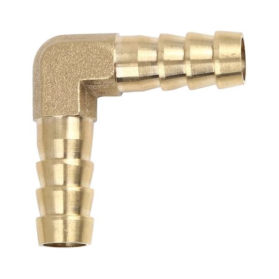 Unique Bargains Brass Barb Elbow 90 Degree Male Thread Connector for Air Water Gas Oil Pipe