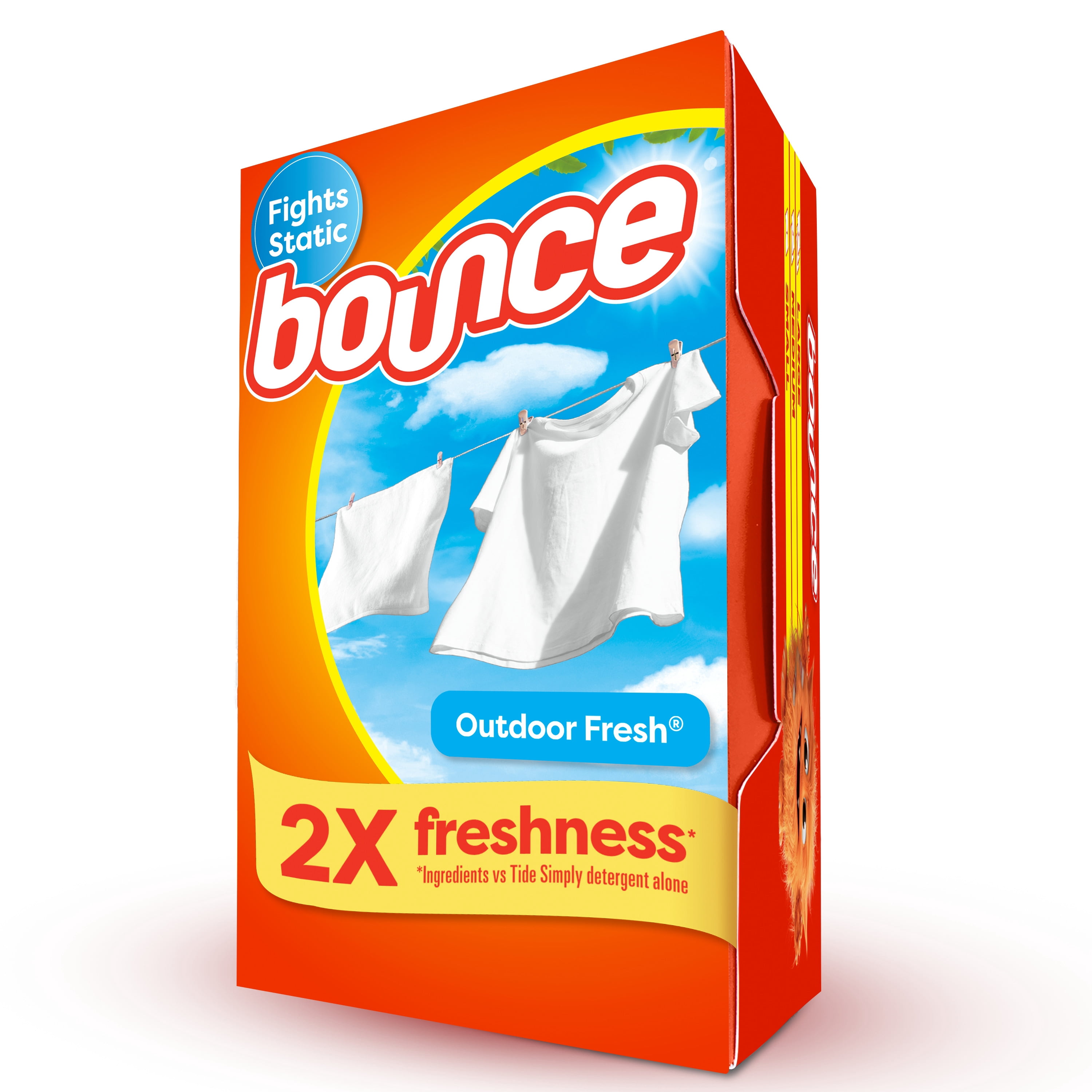 Bounce Dryer Sheets, Outdoor Fresh Scent, 200 Count