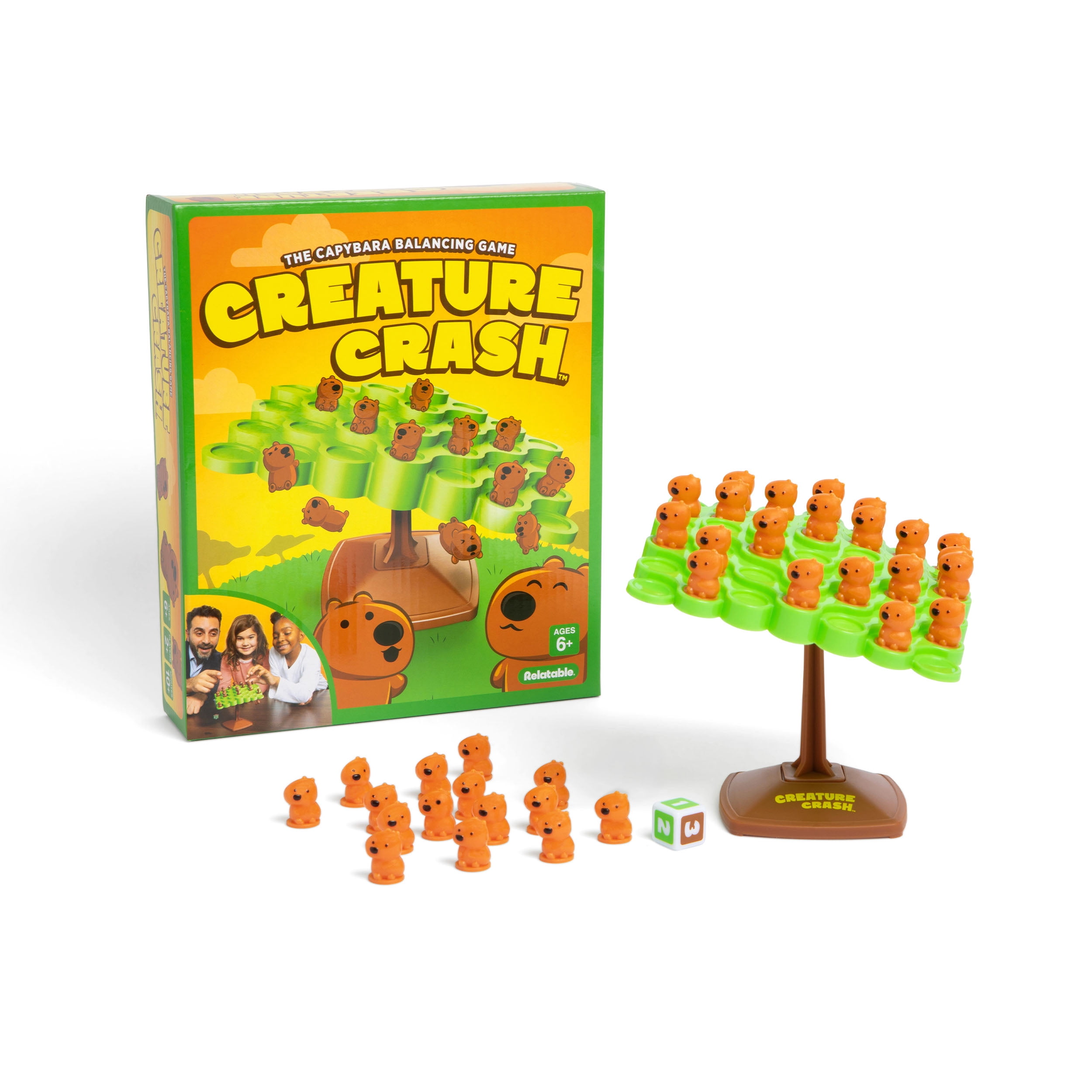 Creature Crash by What Do You Meme? – Capybara Balancing Game for Kids and Family Game Night, Ages 6+