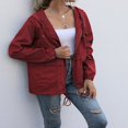 thumbnail image 3 of Alsol Lamesa Imperméables pour Femmes, Manteaux de Pluie Légers, Coupe-Vent, Compressibles, Randonnée en Plein Air, Veste à Capuche, 3 of 6