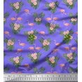 thumbnail image 1 of Soimoi Rayon Fabric Floral & Cute Animals Cartoon Decor Fabric Printed Yard 56 Inch Wide, 1 of 3