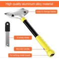 thumbnail image 2 of Window scraper, paint scraper with 20 blades, plate scraper with knock-out function, long-handled plancha scraper for induction hob, cleaning, windows, 2 of 5