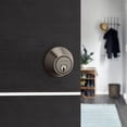 thumbnail image 2 of Weiser Safe Lock Nickel Satiné Verrou rond/serrure de porte d’entrée avec clé, 2 of 4