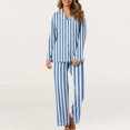 thumbnail image 4 of Generic Women's Home Pocket Printed Pajama Set for Daily Home Wear Sky Blue 6(M), 4 of 7