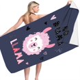 thumbnail image 4 of Sandproof Beach Blanket Lightweight Microfiber Beach Towel Super Lightweight Colorful Bath Towel Sandproof Beach Blanket Multi-Purpose Towel for Travel Swimming Pool 30X60 Inch, 4 of 4
