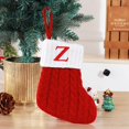 thumbnail image 1 of zanvin Christmas Decor, Cute Letters Christmas Stocking Decoration Christmas Tree Pendant Christmas Style Wool Knitted Socks Decoration Props, Christmas Gifts, 1 of 3
