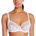 thumbnail image 1 of Freya Womens Hero Underwire Side Support Balcony Bra, 38J, White, 1 of 3