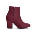 thumbnail image 3 of Unique Bargains Women's Side Zipper Block Heel Ankle Boots, 3 of 8