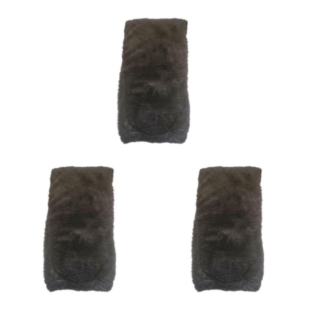 Youkk Warmth And Style Combined In Plush Over Knee Socks Wide Application Gift Idea black 3Set