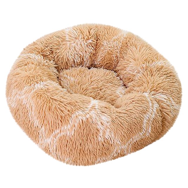 LSLJS Comfortable Plush Kennel Dogs Pet Litter Deep Sleep PV Cat Litter Sleeping Bed