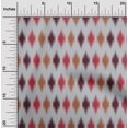 thumbnail image 1 of oneOone Georgette Viscose Fabric Argyle Ikat Printed Craft Fabric BTY 42 Inch Wide, 1 of 4