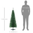 thumbnail image 3 of HOMCOM Arbre de Noël Crayon, Arbre de Noël Mince avec Branches Réalistes, 3 of 10