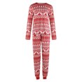 thumbnail image 3 of Pyjamas de Noël Parent-Enfant, Haut et Pantalon Flocon de Neige Arbre Élan, 3 of 10