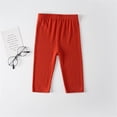 thumbnail image 2 of MIASHUI Leggings Filles Shorts Athlétiques Enfants Pantalons Course Entraînement Collants Extensibles, Rouge, 8-9 Ans, 2 of 3