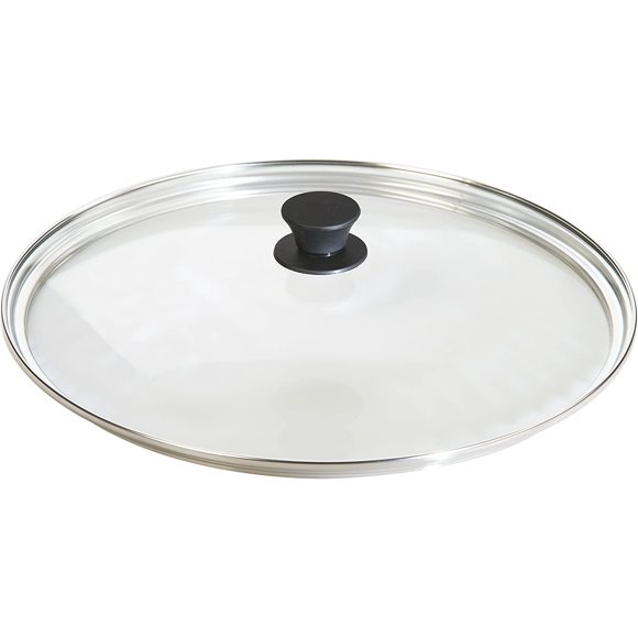 Lodge Tempered Glass Lid (15 Inch) – Fits Lodge 15 Inch Cast Iron Skillets and 14 Inch Cast Iron Woks (GL15)