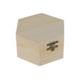 thumbnail image 4 of Boîte à Bijoux Hexagonale en Bois Non Peinte Coffre à Bibelots, 4 of 8