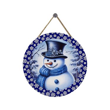 TopLLC Beautiful Holiday Themed Wooden Christmas Sign With Elegant Picture And Festive Decorations Ideal For Adding Warmth And Cheer To Your Holiday Decor Style Holiday Door Signs